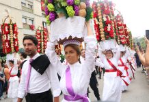 Tabuleiros 2023 – Cortejos Parciais mostram alguns dos Tabuleiros que desfilam no grande Cortejo