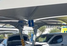 Acidente no parque de estacionamento do Pingo Doce